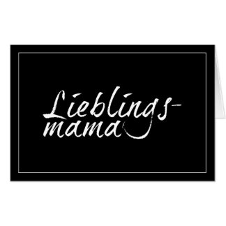 Lieblingsmama - weiß 00001 card