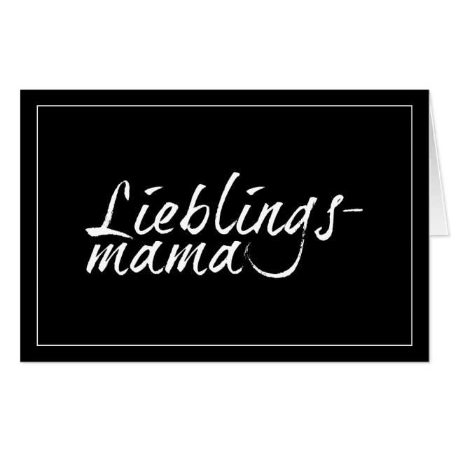 Lieblingsmama - weiß 00001 card (Front Horizontal)