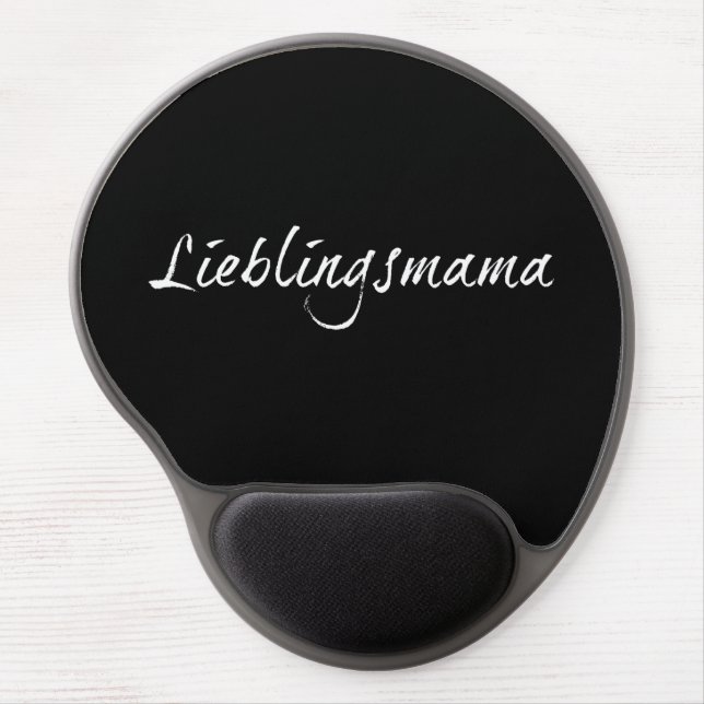 Lieblingsmama - weiß 00001 gel mouse pad (Front)