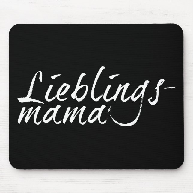 Lieblingsmama - weiß 00001 mouse pad (Front)