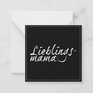 Lieblingsmama - weiß 00001 note card