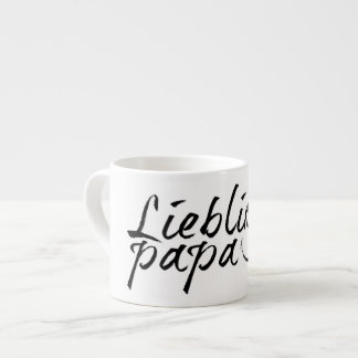 Lieblingspapa - schwarzer Schriftzug 00001 Espresso Cup