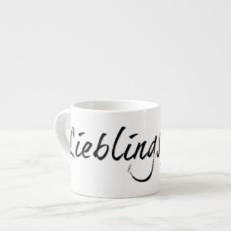 Lieblingspapa - schwarzer Schriftzug 00001 Espresso Cup