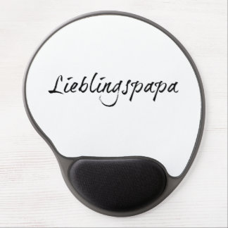 Lieblingspapa - schwarzer Schriftzug 00001 Gel Mouse Pad