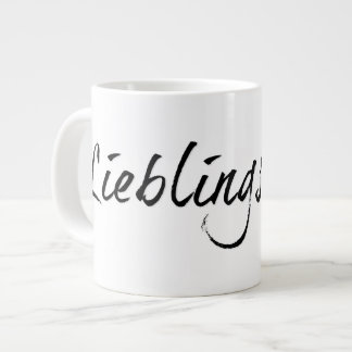 Lieblingspapa - schwarzer Schriftzug 00001 Giant Coffee Mug