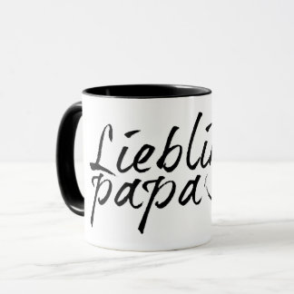 Lieblingspapa - schwarzer Schriftzug 00001 Mug