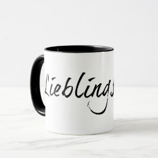 Lieblingspapa - schwarzer Schriftzug 00001 Mug
