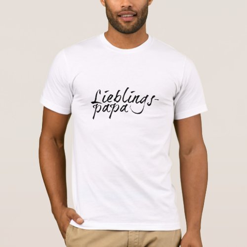 Lieblingspapa _ schwarzer Schriftzug 00001 T_Shirt