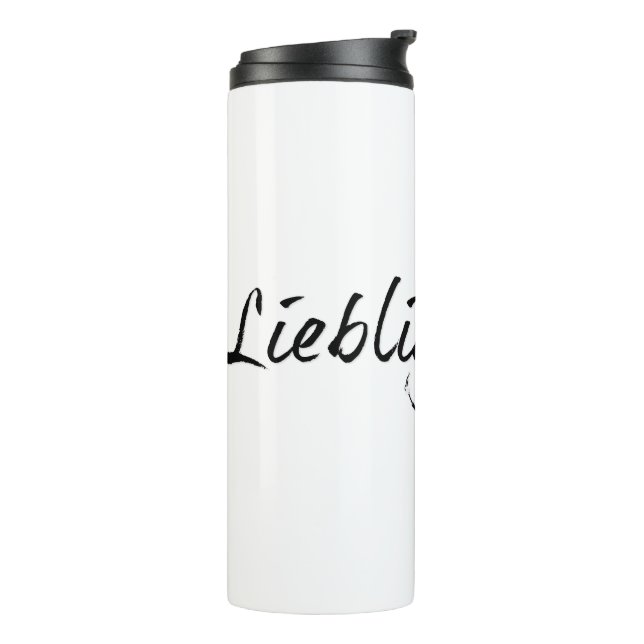 Lieblingspapa - schwarzer Schriftzug 00001 Thermal Tumbler (Rotated Left)