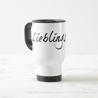 Lieblingspapa - schwarzer Schriftzug 00001 Travel Mug