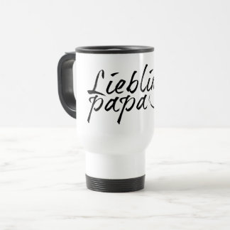 Lieblingspapa - schwarzer Schriftzug 00001 Travel Mug