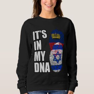 Liechtenstein And Israeli Mix DNA Heritage Flag Sweatshirt