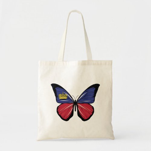 Liechtenstein Butterfly Flag  Tote Bag