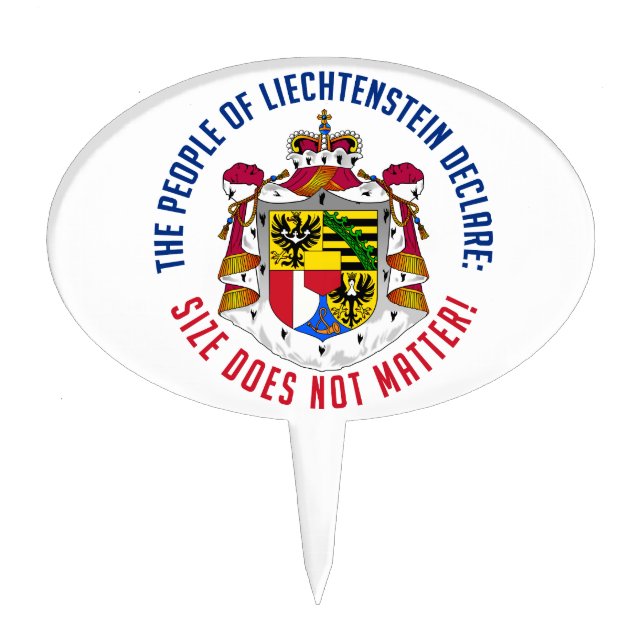 Liechtenstein cake topper (Front)