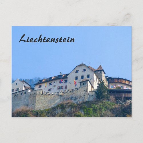 Liechtenstein Castle in Vaduz Postcard