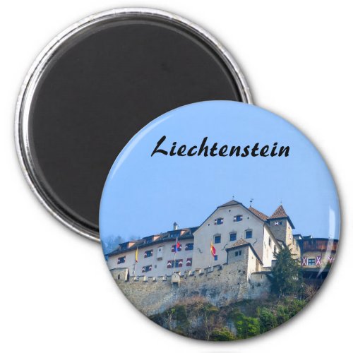 Liechtenstein Castle in Vaduz Souvenir Magnet