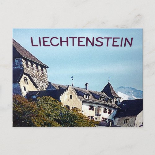 liechtenstein castle postcard