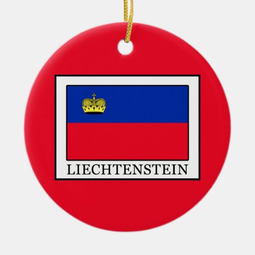 Liechtenstein Ceramic Ornament