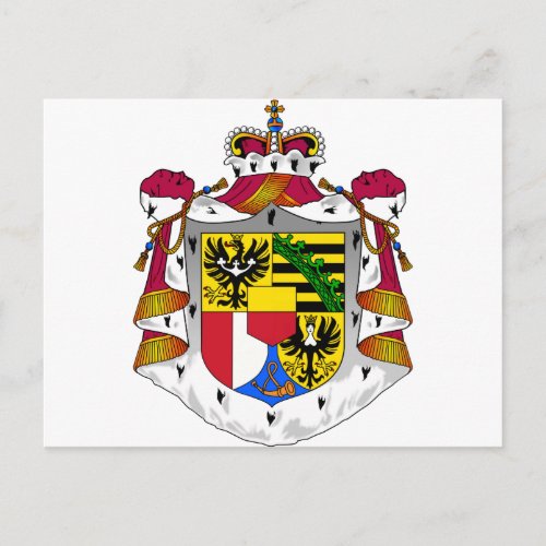 Liechtenstein Coat Of Arms Postcard