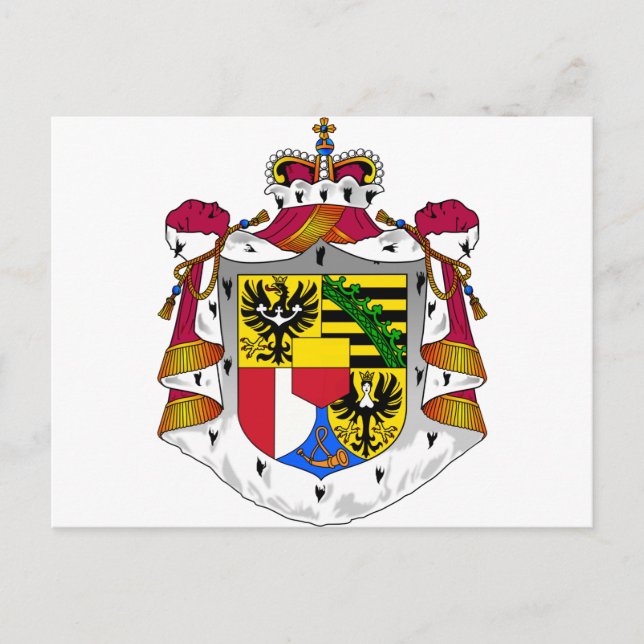 Liechtenstein Coat Of Arms Postcard (Front)