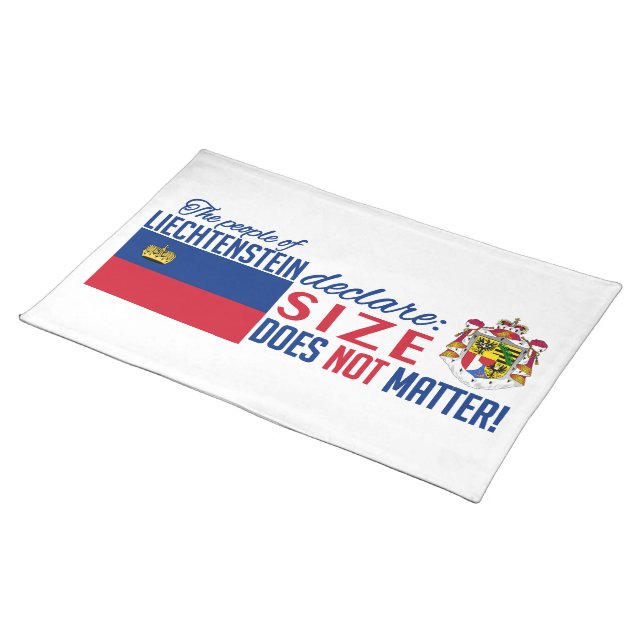 Liechtenstein custom placemat (On Table)