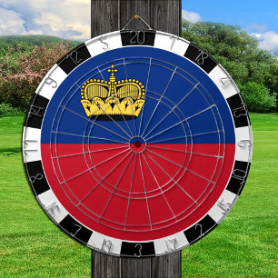 Liechtenstein Dartboard, game, Liechtenstein Flag Dart Board