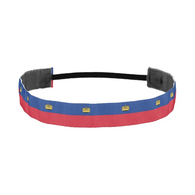 Liechtenstein Flag Athletic Headband (Front)