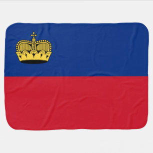 Liechtenstein Flag Baby Blanket