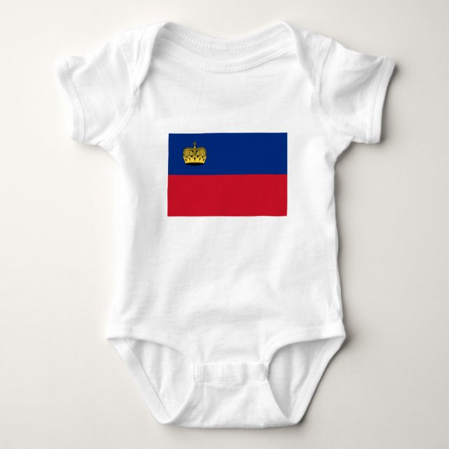 Liechtenstein Flag Baby Bodysuit (Front)