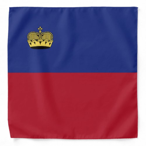 Liechtenstein flag bandana