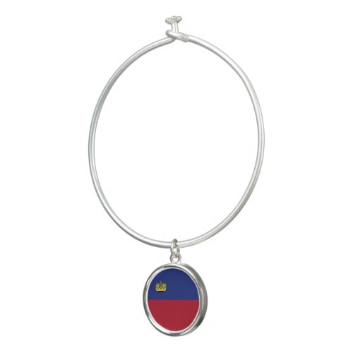 Liechtenstein flag bangle bracelet