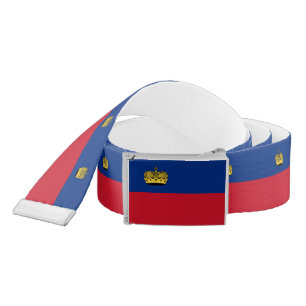 Liechtenstein Flag Belt