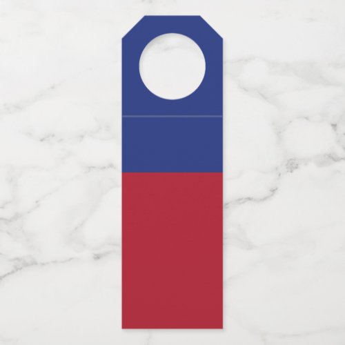 Liechtenstein flag bottle hanger tag
