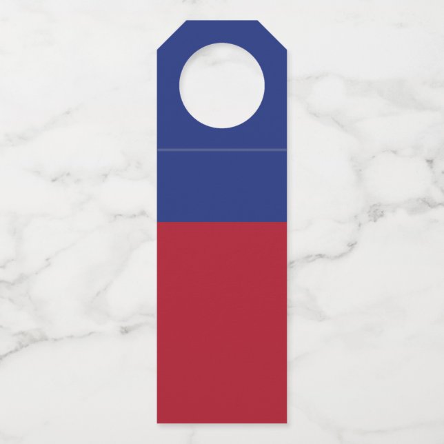 Liechtenstein flag bottle hanger tag (Front)