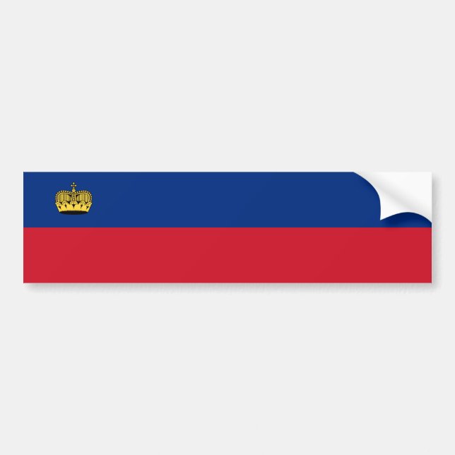 Liechtenstein Flag Bumper Sticker (Front)