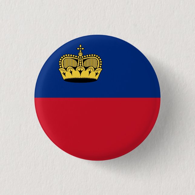 Liechtenstein Flag Button (Front)