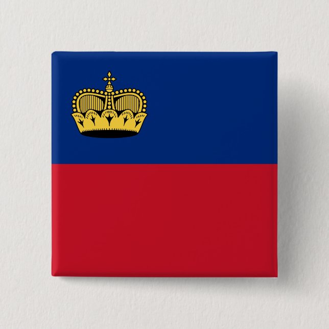 Liechtenstein Flag Button (Front)