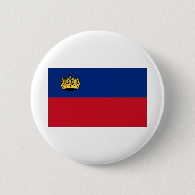 Liechtenstein Flag Button (Front)
