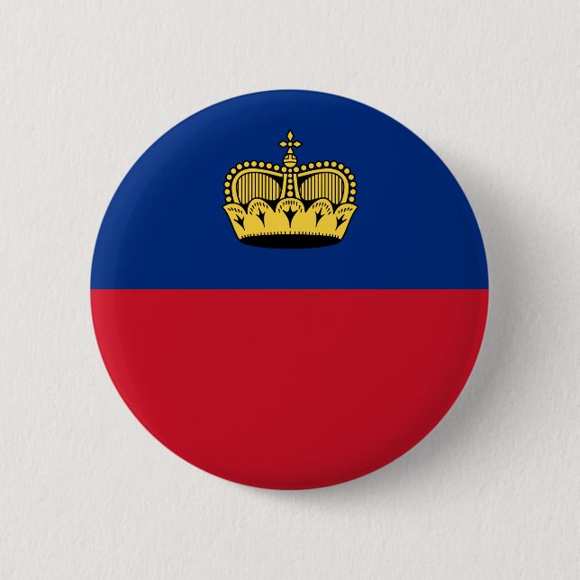 Liechtenstein Flag Button (Front)