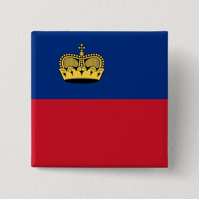 Liechtenstein Flag Button (Front)