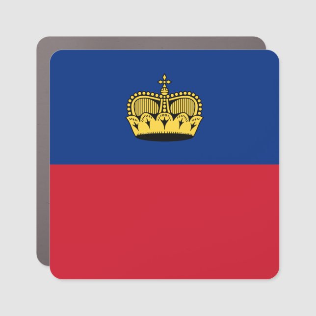 Liechtenstein Flag Car Magnet (Front)