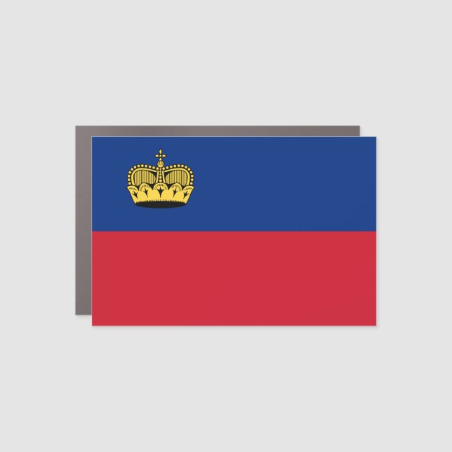 Liechtenstein Flag Car Magnet (Front)
