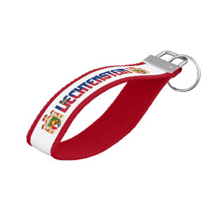 Liechtenstein Flag Charming Patriotic Wrist Keychain