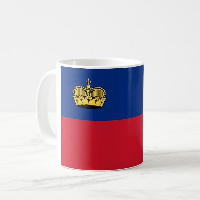 Liechtenstein Flag Coffee Mug (Front Left)