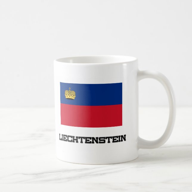 Liechtenstein Flag Coffee Mug (Right)