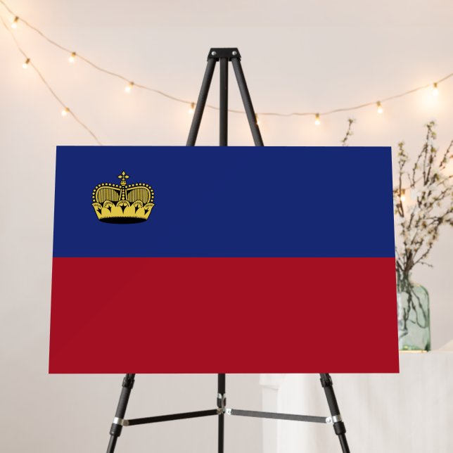 Liechtenstein flag foam board (In Situ (Stand))