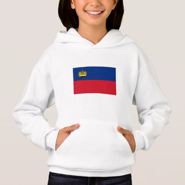Liechtenstein Flag Hoodie (Front)