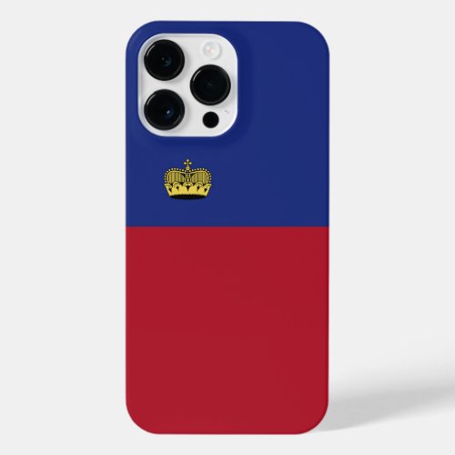 Liechtenstein flag iPhone 14 pro max case