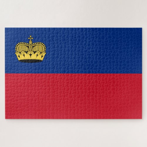 Liechtenstein Flag Jigsaw Puzzle