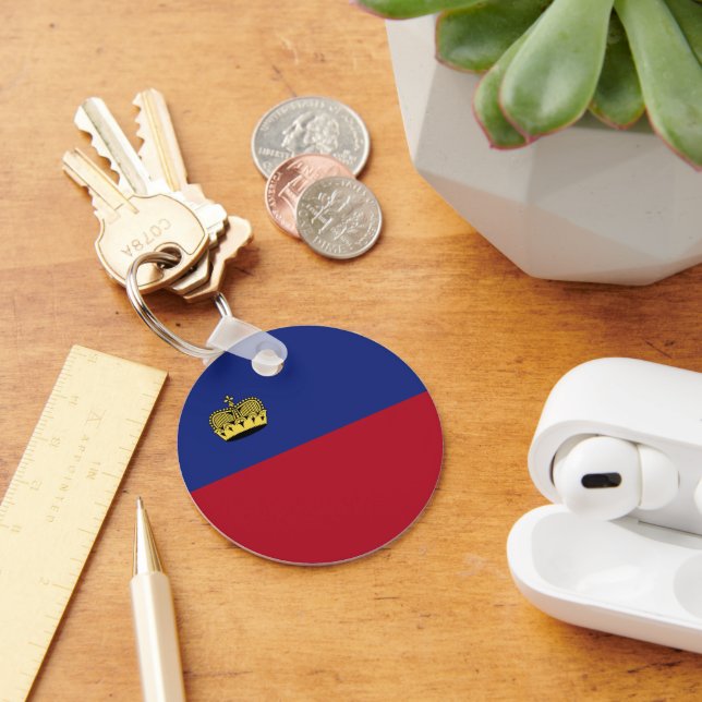Liechtenstein flag keychain (Desk)